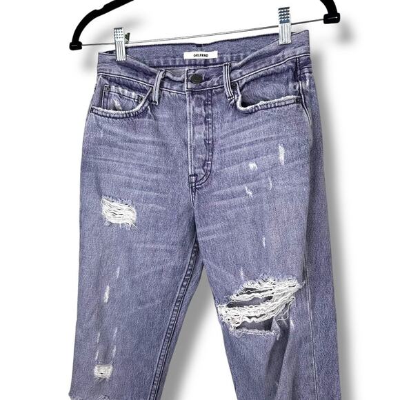 GRLFRND Karolina A Little More Love Purple Washed High-Rise Skinny Jean Size 24 - Picture 4 of 8